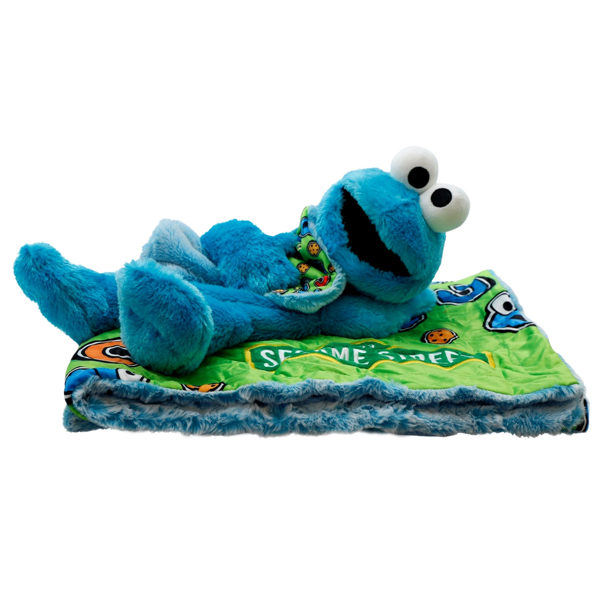 Sesame Street Cookie Monster Blankie Bestie plush and blanket